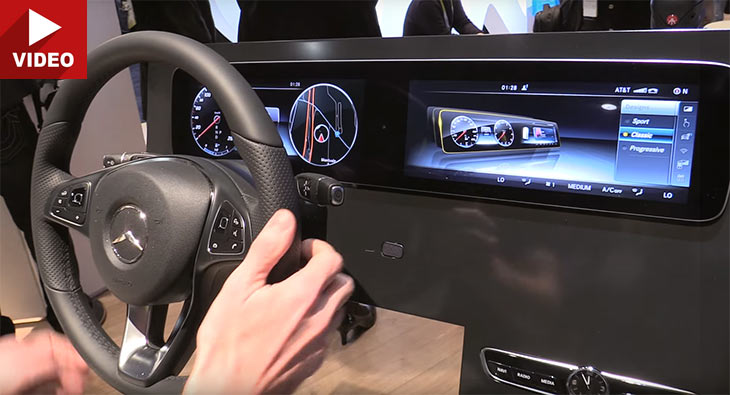 Mercedes Shows Off New 2017 E-Class' Customizable Dash CES | Carscoops