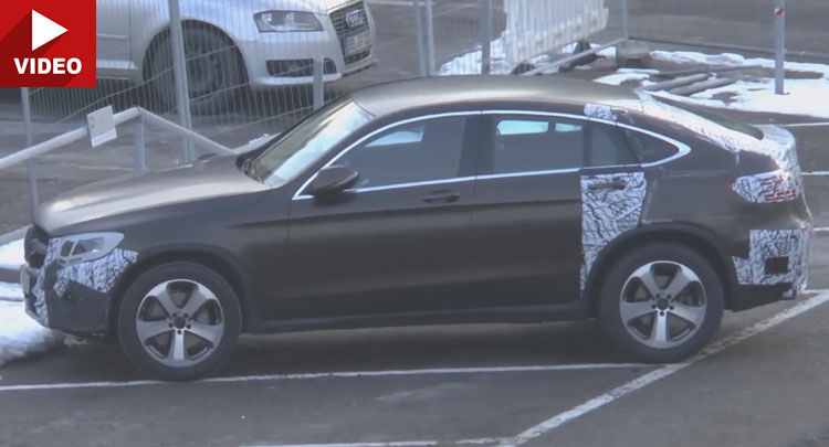  Mercedes-Benz GLC Coupe Shows More Skin In New Spy Video