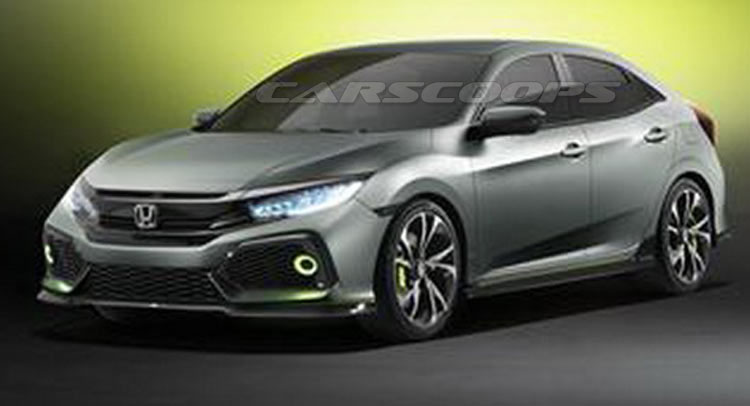  First Photos Of Honda’s New Civic Hatchback Concept