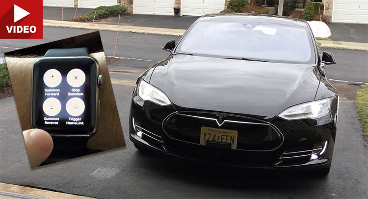  You Can Summon Tesla Model S Using An Apple Watch Too