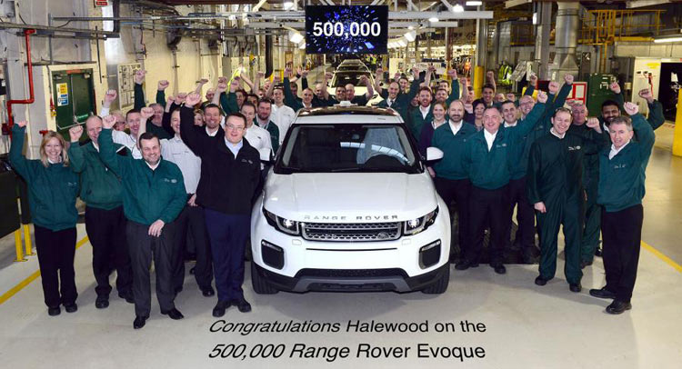  Range Rover Celebrates Production Of 500,000th Evoque