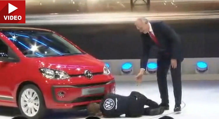  Protester Trolls VW’s Geneva Presentation, Claims To Have New Cheating Device!