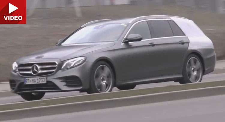  2017 Mercedes-Benz E-Class Estate Filmed Out In the Open