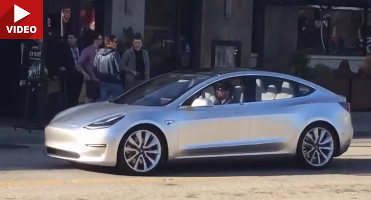  Tesla Model 3 Is Alive And Rolling In California