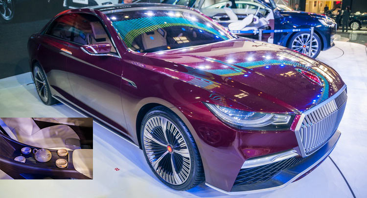  Futuristic Hongqi B Concept Comes With Its Own Tea Set