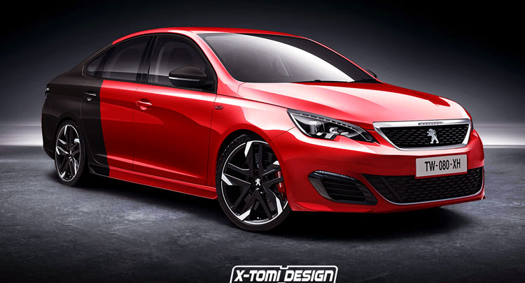  Peugeot 308 Sedan Suits Up In Sharp GTi Overalls