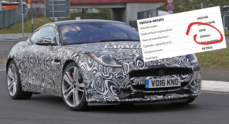  Jaguar Spied Testing 2018 F-Type With 2.0L Turbo Four