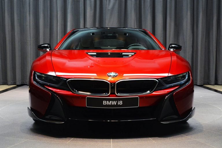 This Custom Lava Red Bmw I8 Is Dripping Hot Carscoops