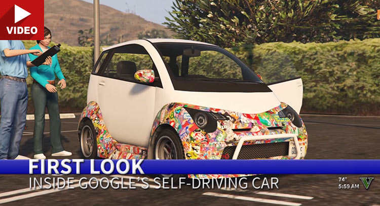  Guy Makes Hilarious Google Self-Driving Car Parody In GTA 5