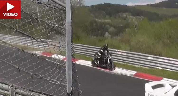  Watch Biker Smash Into Nurburgring Guardrail, Yet Somehow, Keep It Together