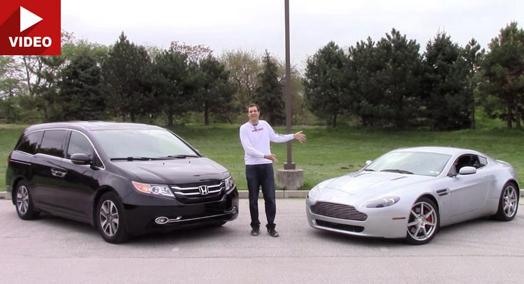  An Aston Martin Vantage V8 Compared To A… Honda Odyssey?