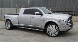 Custom Ram 3500 Truck Poses On Brushed Wheels | Carscoops