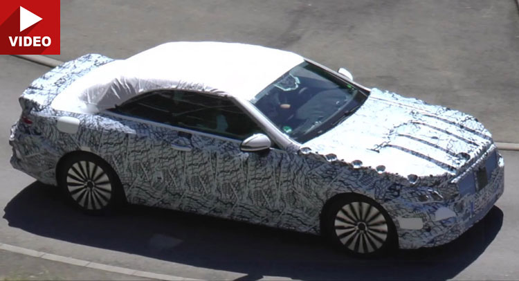  2017 Mercedes-Benz E-Class Cabrio Spied On Film