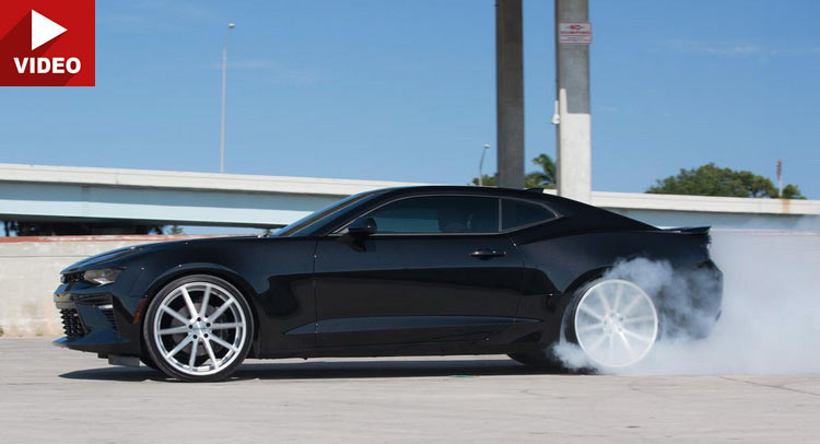 2016 Camaro SS Puts On A Show During Custom Wheels Shoot | Carscoops