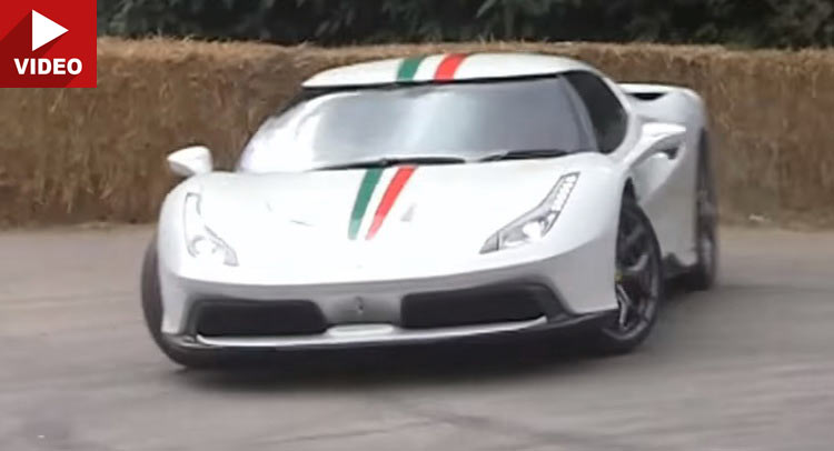  Ferrari 458MM Speciale Finally Seen In Action At FoS