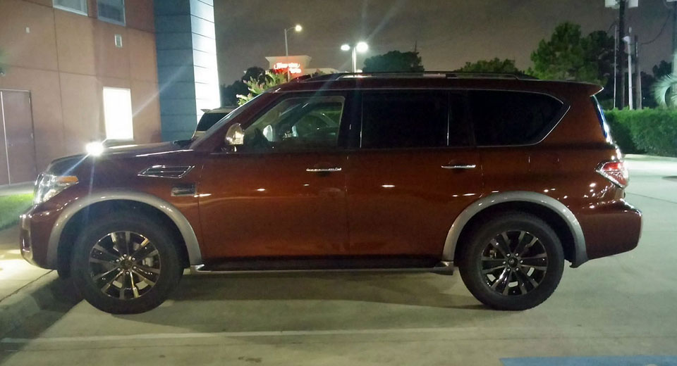 2017 Nissan Armada Snapped By Reader Hanging Out In Houston