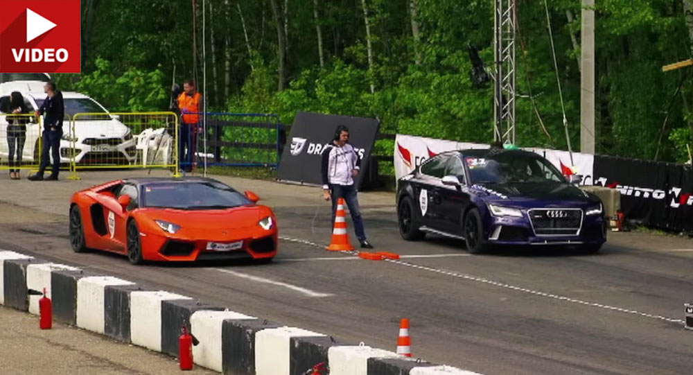  Lamborghini Aventador Takes On Tuned Audi RS7 & Porsche 911 Turbo S