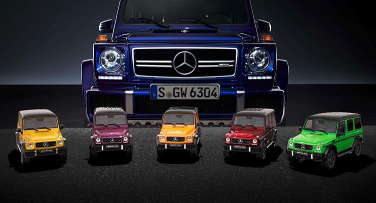  You Can Now Get Scale 1:18 Models Of Mercedes AMG’s G63 “Crazy Color Edition”