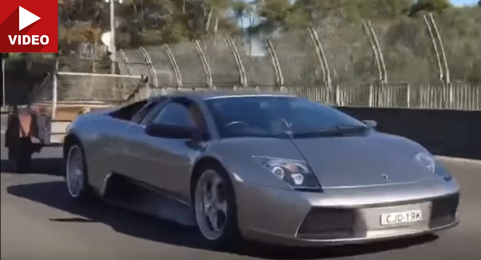  Lamborghini Murcielago Towing A Trailer Filled With… Goats?