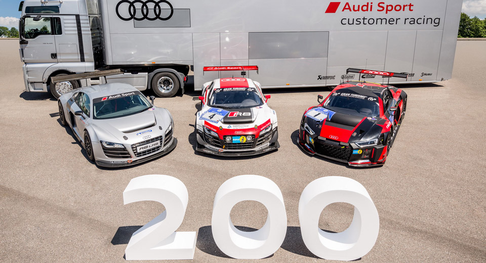  Audi Hits New Milestone With 200th R8 LMS Produced