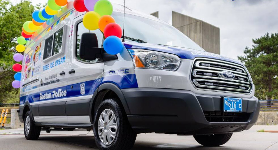  Boston Police Department Adds Sweet Ice Cream Truck To Its Fleet