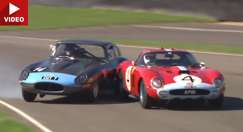  $40 Million Ferrari 250 GTO Escapes This Jaguar Only To Crash Afterwards