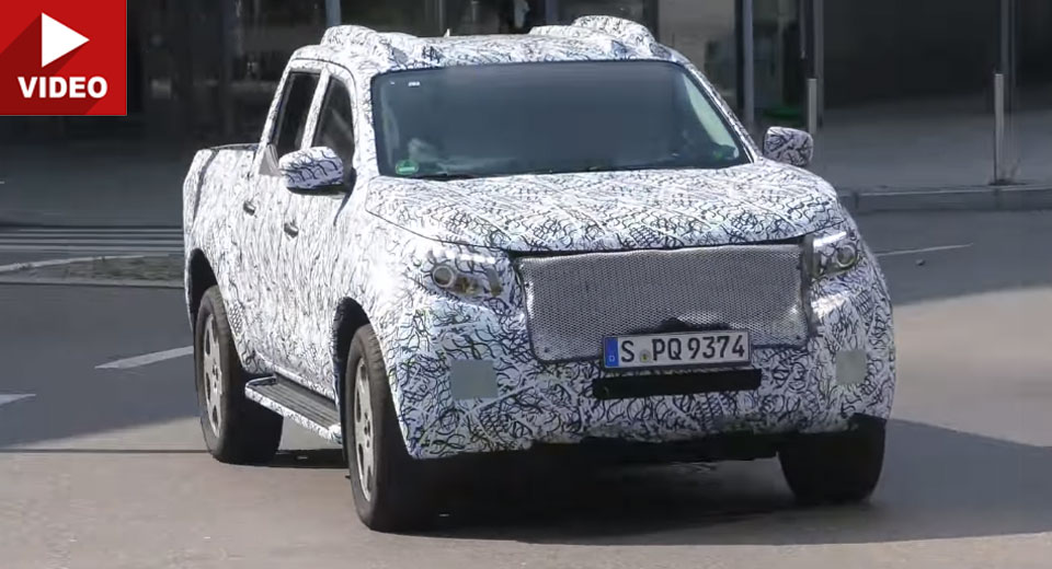  Mercedes-Benz GLT Pickup Spied Cruising The Streets Of Stuttgart