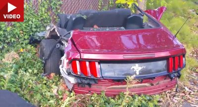 Rented Ford Mustang Splits In Two After Washington Crash | Carscoops