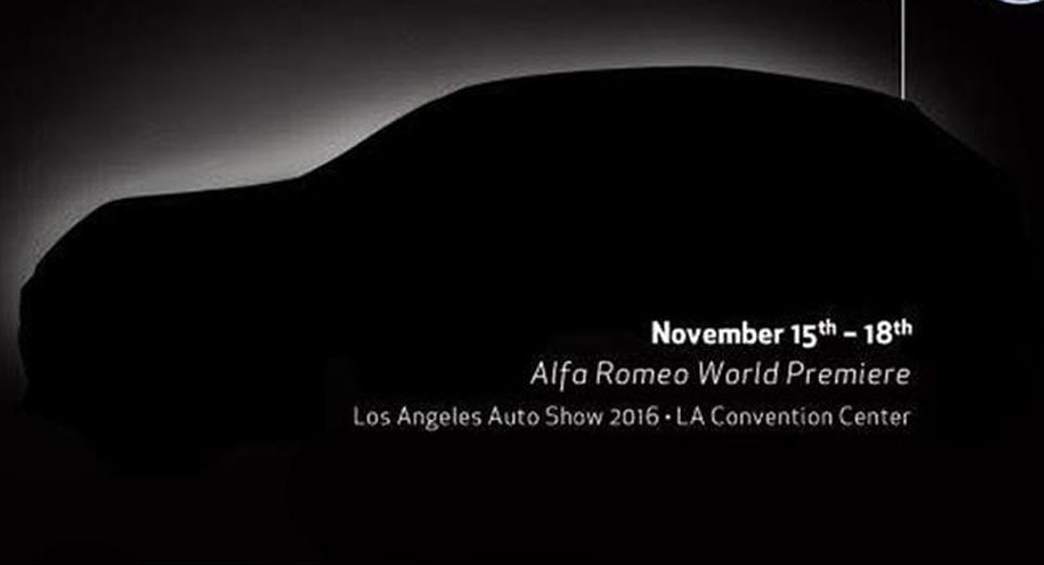  Alfa Romeo Stelvio SUV Shows Off Silhouette Before LA Auto Show