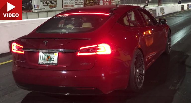 Tesla Model S P100D Takes On Corvette Z06, Sets 1/4 Mile Record As ...