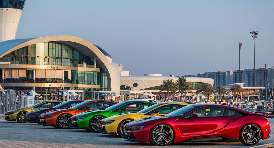  BMW Abu Dhabi Shows Off Its Exclusive Colors With Six i8s