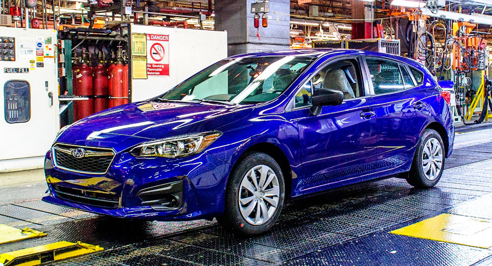  First US-Built Subaru Impreza Rolls Off The Line In Indiana