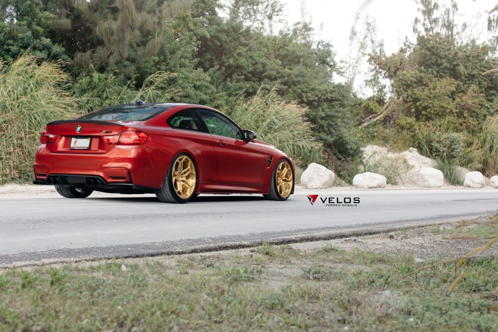 Sakhir Orange BMW M4 Flaunts Gold Rims | Carscoops