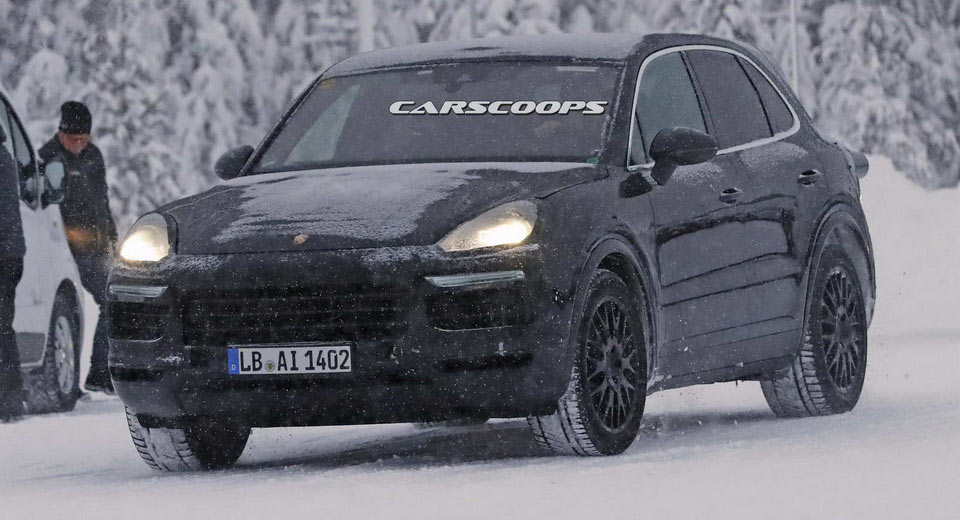  2018 Porsche Cayenne Prototypes Are Playing In The Snow