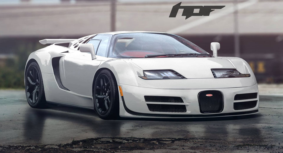  Bugatti Veyron And EB110 Mashup Looks Surprisingly Good