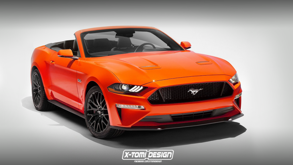 Uncovering The 2018 Ford Mustang Convertible On Photoshop | Carscoops