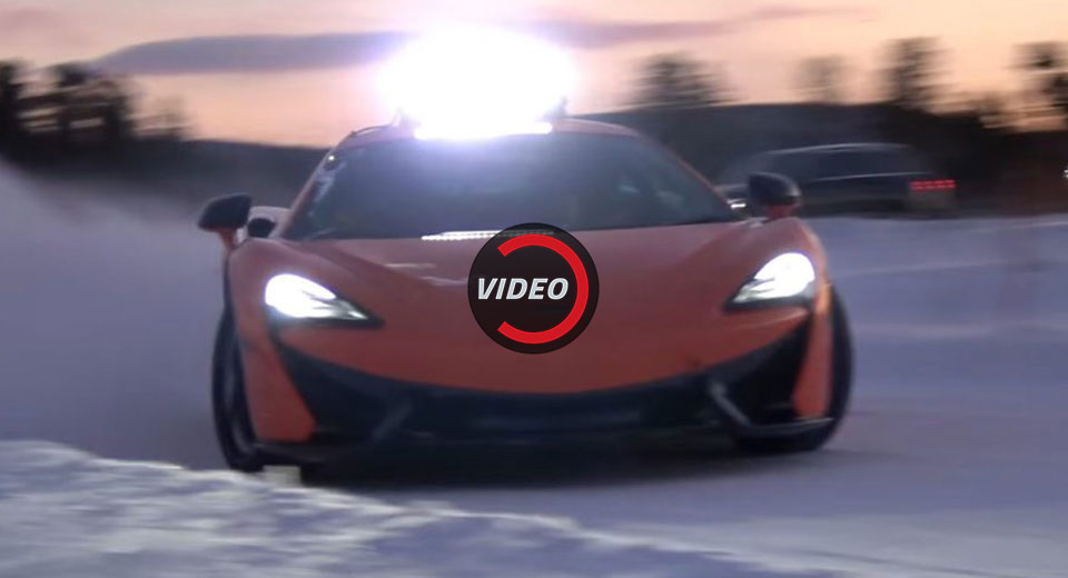  Driving The McLaren 570S On Ice With Bruno Senna