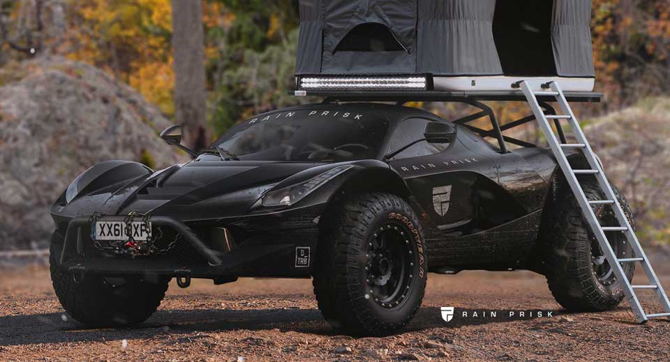  Converting LaFerrari Into A Virtual Off-Road Camper Is Our Kind Of Bonkers