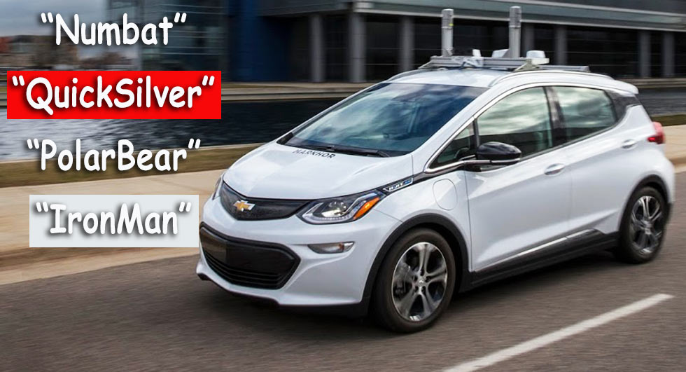  GM’s Autonomous Prototypes Are Named After Animals And Marvel Characters