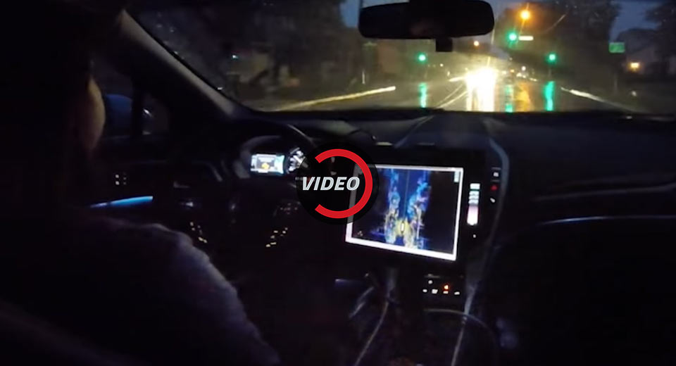  Drive.ai Shows An Autonomous Lincoln Navigating Rainy California