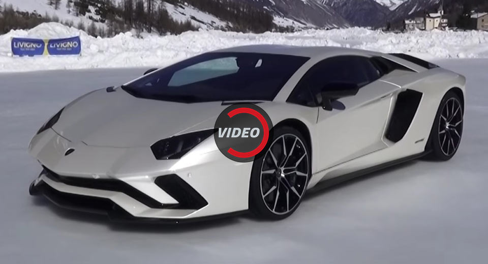  Lamborghini’s New Aventador S Can Handle An Icy Track