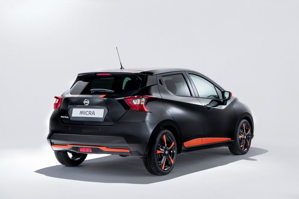 nissan micra black and orange