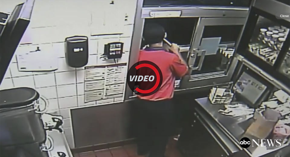  McDonald’s Employee Jumps Through Drive-Thru To Save Customer