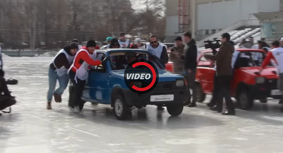  Russian City Hosts Curling Tournament With…Cars