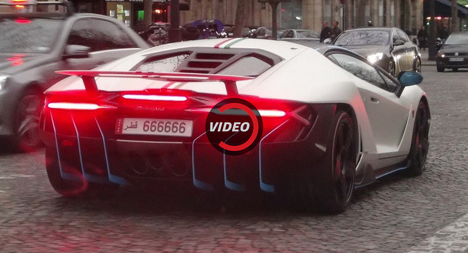  White Lamborghini Centenario Roaming The Streets Is A Camera Lens Magnet