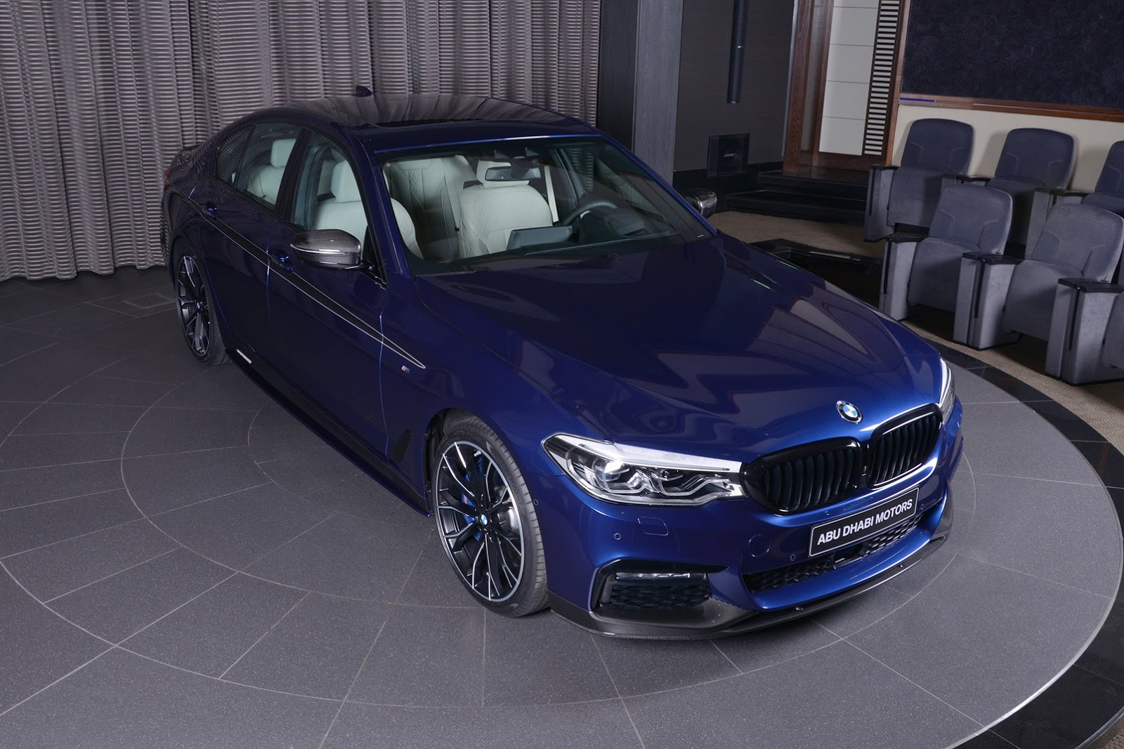 Mediterranean Blue 2017 Bmw 540i Dipped In M Performance Carbon Bits