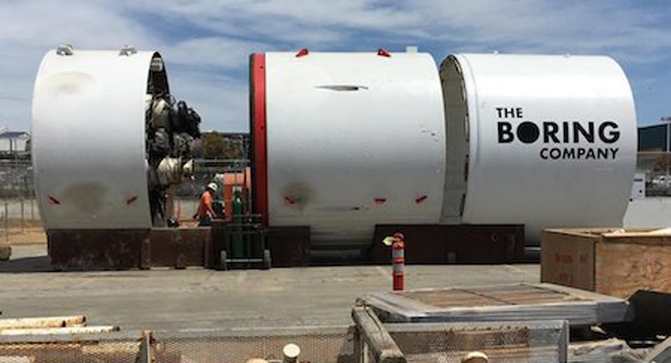  So He Was Serious… Musk Takes Delivery Of Tunnel Boring Machine And Starts Digging