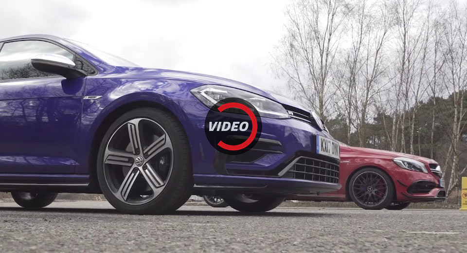  Hot Hatch Battle: VW Golf R Takes On Mercedes-AMG A45