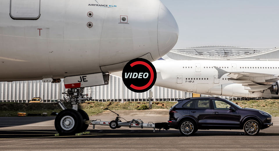  Watch A Porsche Tow A 285-Ton Airbus A380