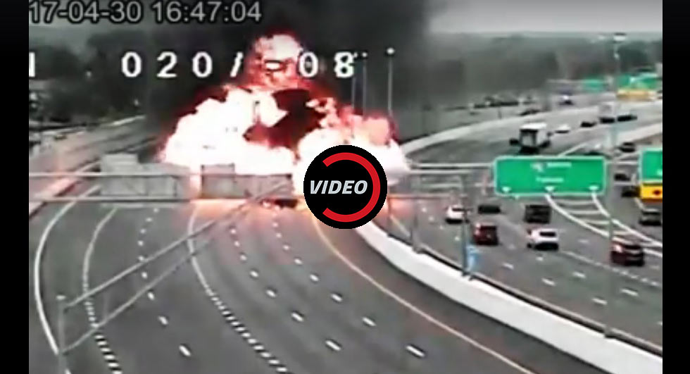  Wrong Way Driver Slams Into Fuel Tanker Causing Huge Explosion In Ohio